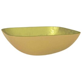 Tacoma Square Countertop Basin Without Waste 420mm Wide 0TH - Gold Glass