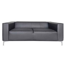 Taormina PU Leather 2 Seater Sofa in Grey