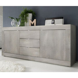 Taylor Wooden Sideboard With 2 Doors 3 Drawers In White Pine