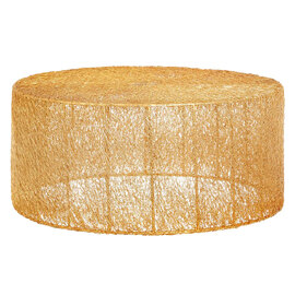 Telluride Metal Round Coffee Table In Gold