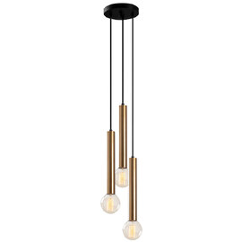Tempo 3 Light Metal Ceiling Pendant Light in Vintage