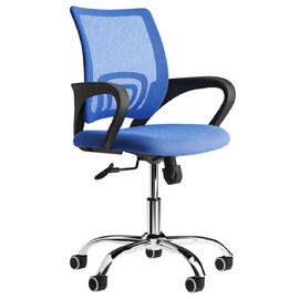 Tenby Mesh Fabric Back Home And Office Chair - Blue