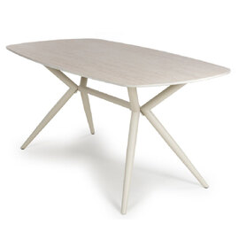 Tirana Small Stone Dining Table In Light Oak