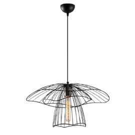 Titan Metal Layered Ceiling Pendant Light in Black