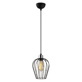 Titan Small Metal Ceiling Pendant Light in Black