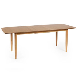 Topeka Wooden Extending Dining Table - Brown