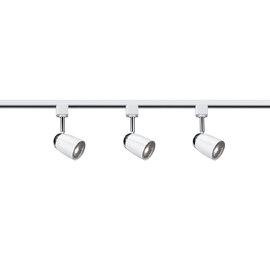 Track LED 3 Light Spotlight In White Metal