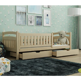 Tracy Wooden Day Bed With Foam Mattresses In Pine