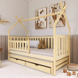 Tracy Wooden Day Bed Without Mattress And Trundle In Pine