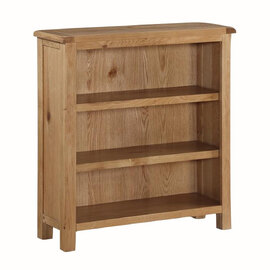 Trevino Wooden Bookcase With 3 Shelves In Oak