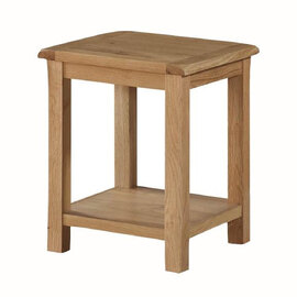 Trevino Wooden Square End Table In Oak