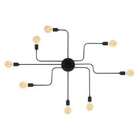 Truva Small Metal Ceiling Light in Black