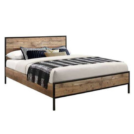 Urbana V2 Wooden Small Double Bed In Rustic