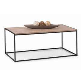 Tacita Coffee Table In Sonoma Oak And Black Metal Frame