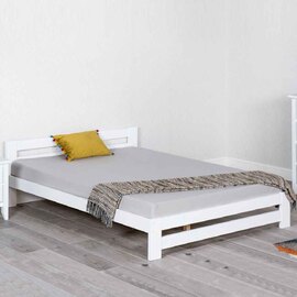 Vallejo Wooden Small Double Bed In White