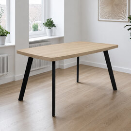 Vardo Small Rectangular Wooden Dining Table in Light Oak