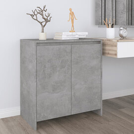 Variel Wooden Sideboard With 2 Doors In Concrete Effect