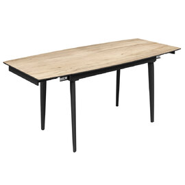 Verdun Ceramic Extending Dining Table In Oak Effect