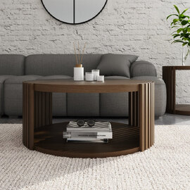 Vermont Wooden Coffee Table in Walnut
