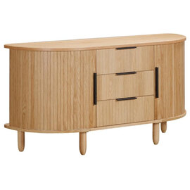 Vevey Wooden TV Stand With 2 Doors 3 Drawers In Oak