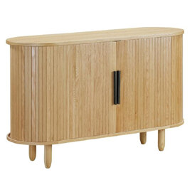 Vevey Wooden Storage Cabinet With 2 Doors In Oak