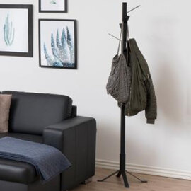 Vicksburg Metal Coat Hanger Stand In Matt Black