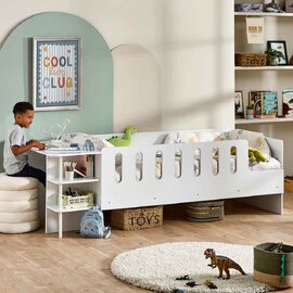 Virelli Wooden Low Sleeper Bunk Bed in White