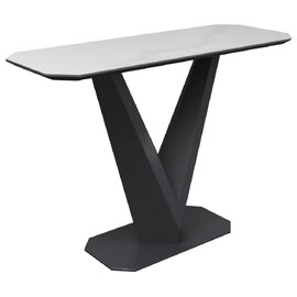 Viroqua Ceramic Console Table In Matt White