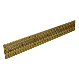 Viroqua Garden Wooden 6x1FT Slatted Border Fence in Natural