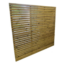Viroqua Garden Wooden 6x6FT Slatted Border Fence in Natural