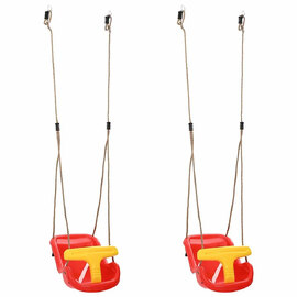 Visalia Plastic Set Of 2 Baby Swing In Red