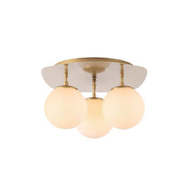 Walden 3 Light Metal Ceiling Light in Gold