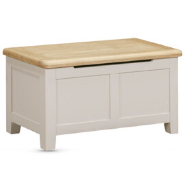 Waldorf Wooden Blanket Box - Oyster Grey