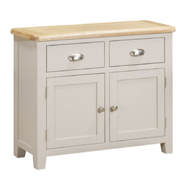 Waldorf Wooden Sideboard With 2 Doors 2 Drawers - Oyster Grey