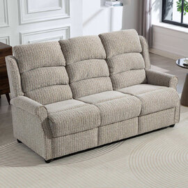 Warth Fabric 3 Seater Sofa in Natural