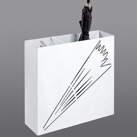 Wauseon Large Metal Umbrella Stand In Black
