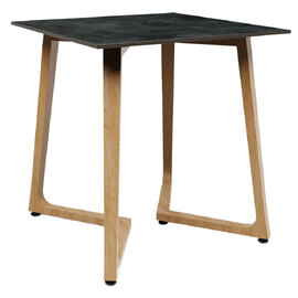 Wichita 12mm HPL Top Italian Stone Dining Table 70cm with Oak Legs