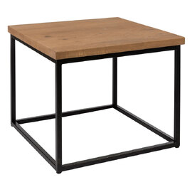 Wichita Wooden Square Coffee Table In Rustic Antique