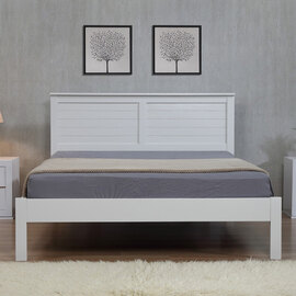 Wauna Wooden 4 Foot Bed In Grey