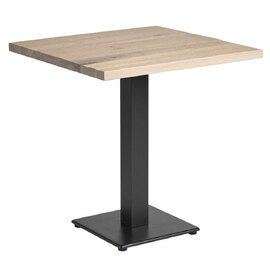 Wingate Medium Wooden Square Dining Table In Extra White