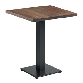 Wingate Small Wooden Square Dining Table In Smoked