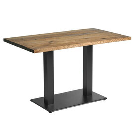 Wingate Wooden Rectangular Dining Table In Rustic Antique