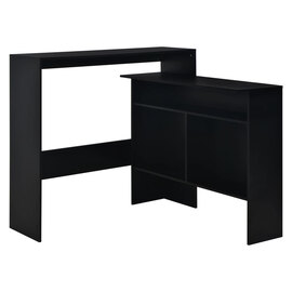 Winnie Wooden Bar Table With 2 Table Tops In Black