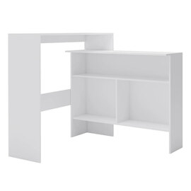 Winnie Wooden Bar Table With 2 Table Tops In White