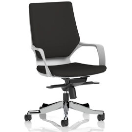 Xenia Fabric Office Chair With Arms In Black