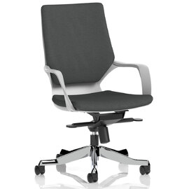 Xenia Fabric Office Chair With Arms In Quest Mussel