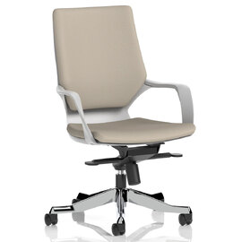Xenia Fabric Office Chair With Arms In Quest Salt