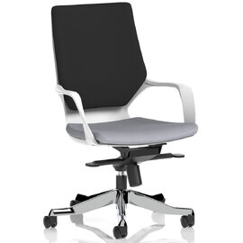 Xenia Fabric Office Chair With Arms In Quest Shell And Black