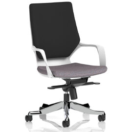 Xenia Fabric Office Chair With Arms In Rivet Fuse And Black