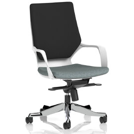 Xenia Fabric Office Chair With Arms In Rivet Tensile And Black
